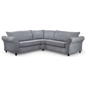 Ashland Large Fabric Corner Sofa In Slate