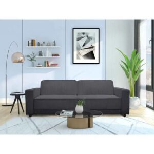 Alton Corduroy Fabric 3 Seater Sofa Bed In Anthracite