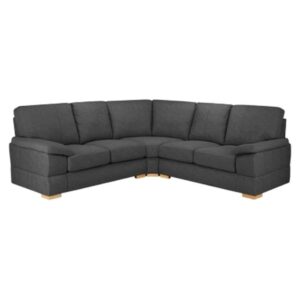 Benton Fabric Large Corner Sofa In Slate