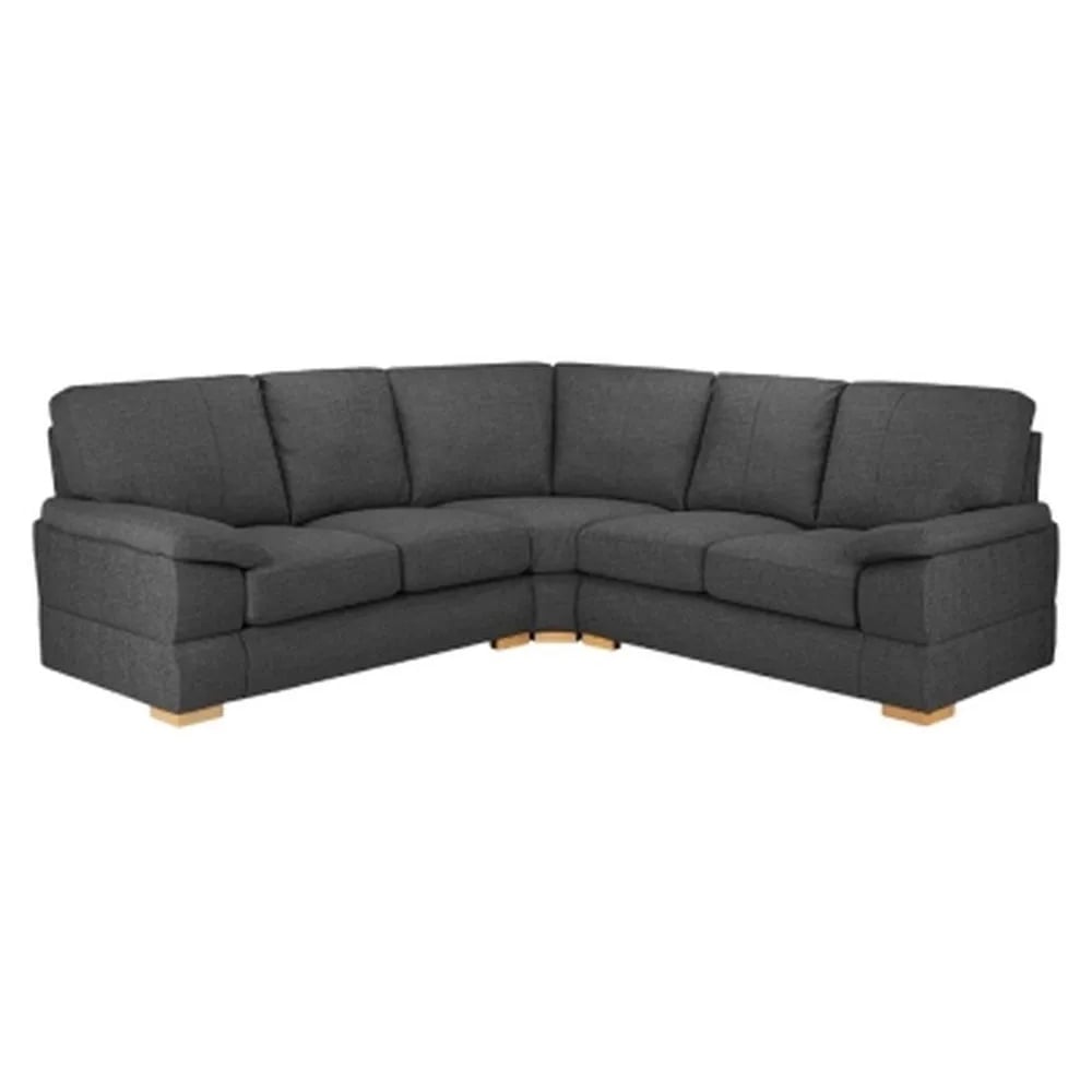 Benton Fabric Large Corner Sofa In Slate