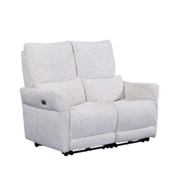 Juneau Fabric Recliner 2 Seater Sofa In Biscuit