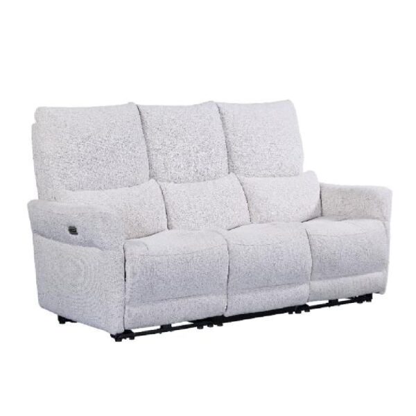 Juneau Fabric Recliner 3 Seater Sofa In Biscuit