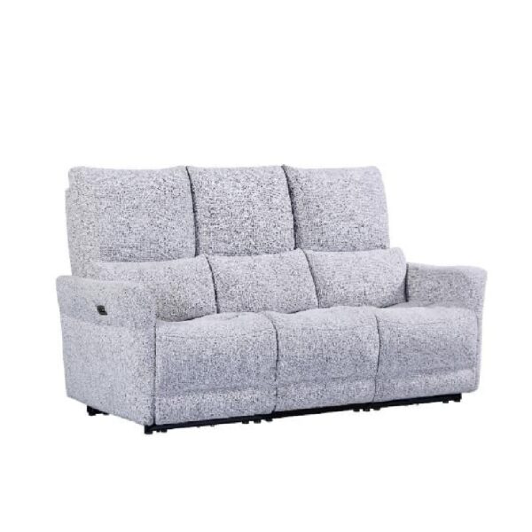 Juneau Fabric Recliner 3 Seater Sofa In Dove