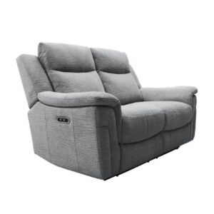 Langley Fabric Recliner 2 Seater Sofa In Dove