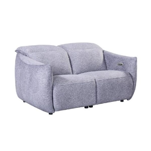 Leiria Fabric Recliner 2 Seater Sofa In Grey