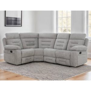 Waldorf Manual Recliner Corner Sofa In Grey